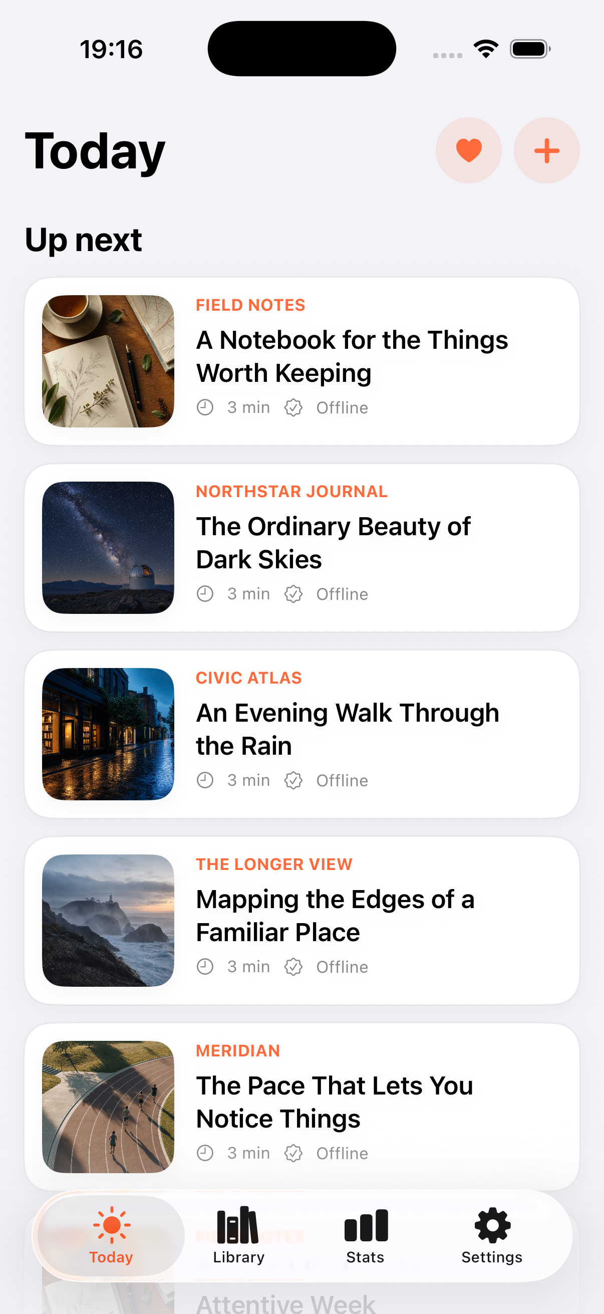 Readarium — reading list